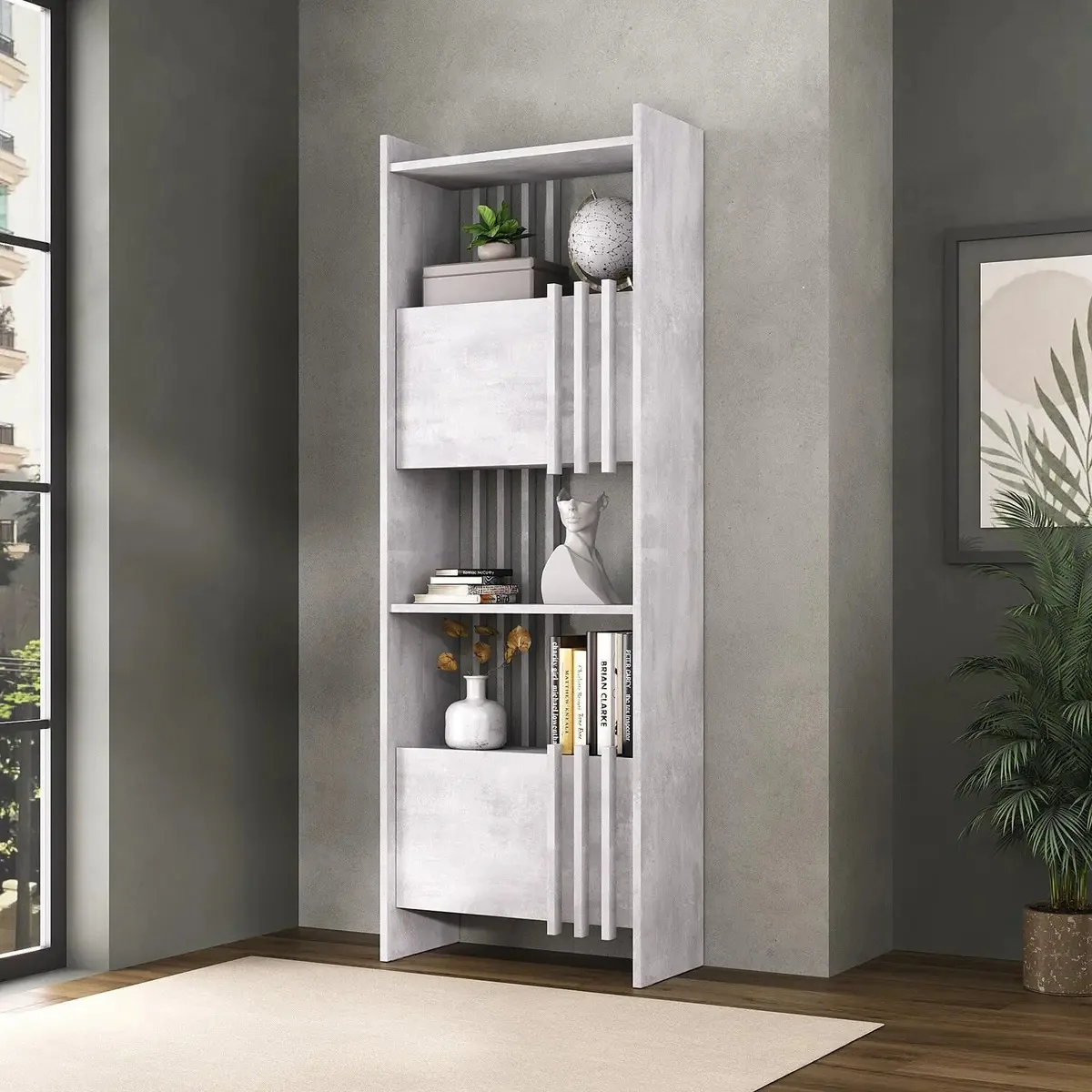 Estante Para Livros Com 2 Portas Arbos