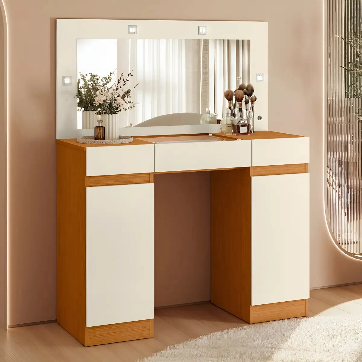 Penteadeira Camarim 2 Portas 3 Gavetas Studio Wt