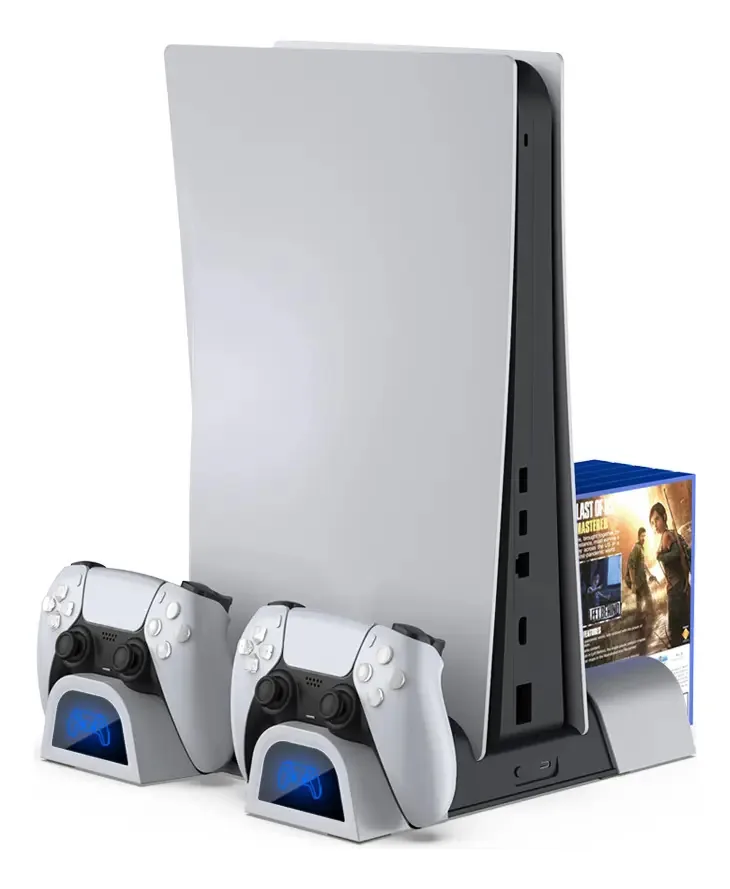 Suporte Cooler Para Ps5 Resfriador E Carregador De Controles