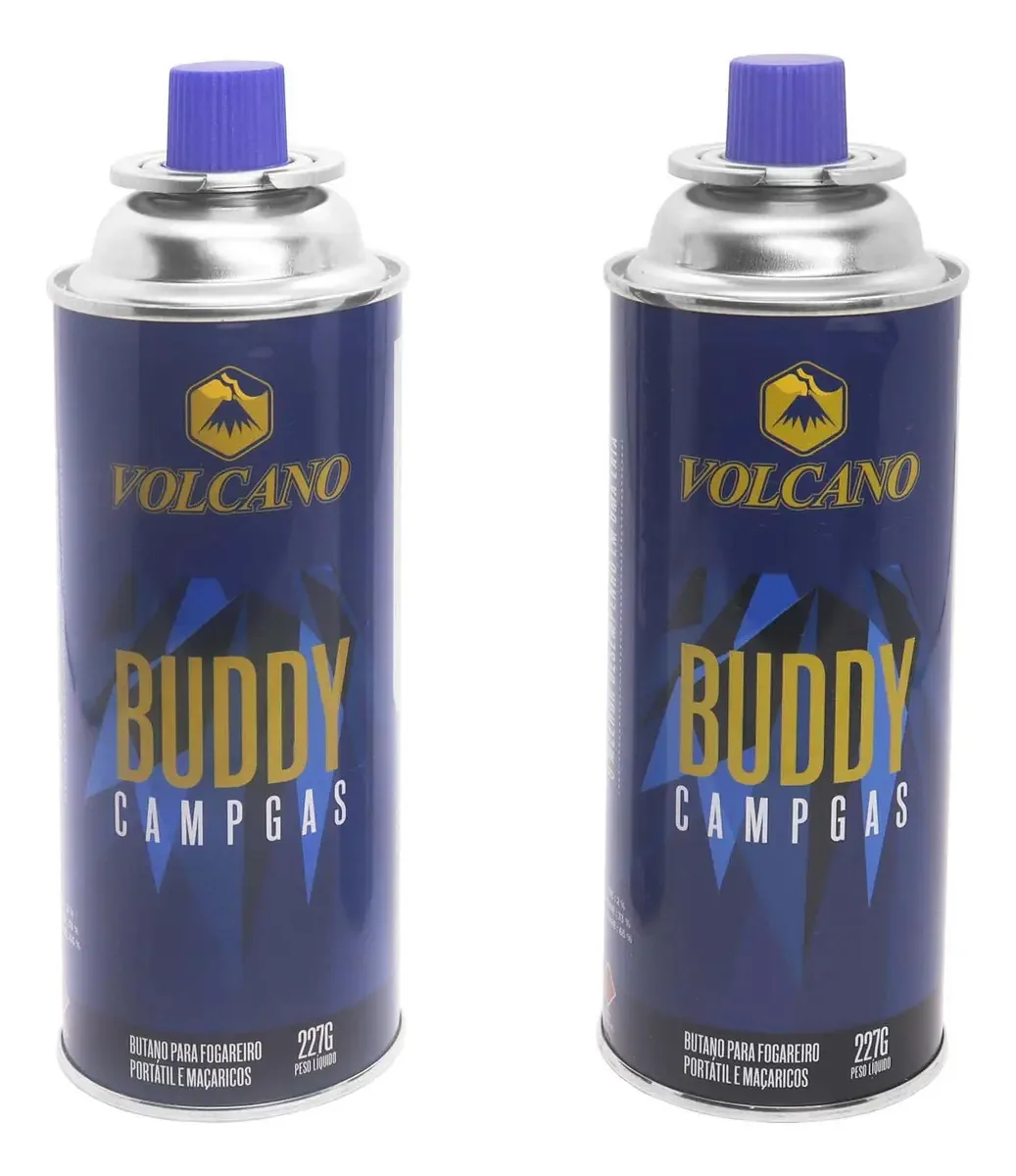 Gás Butano Volcano Buddy OK Para Isqueiros e Refil Prático