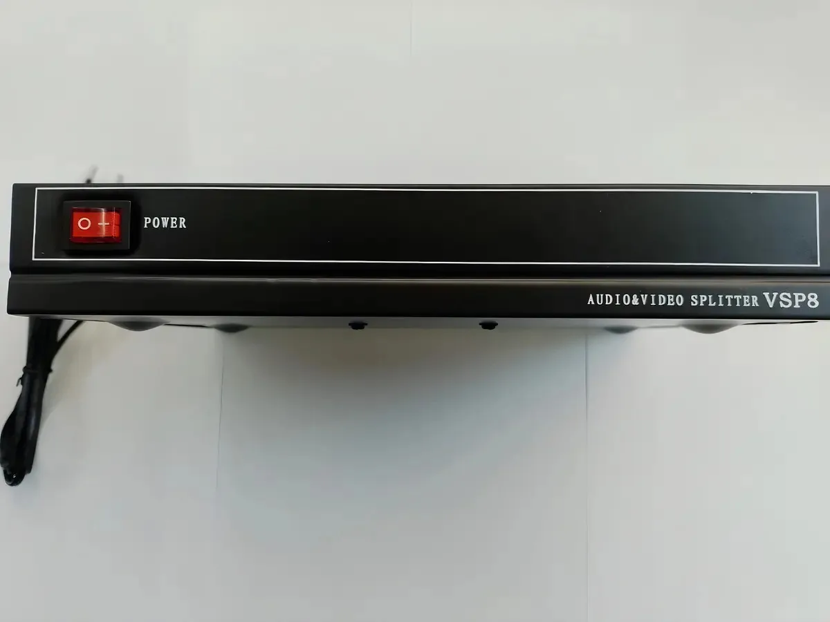 Distribuidor RCA AV Audio e Vídeo 1x8 para TV e Outros Dispositivos