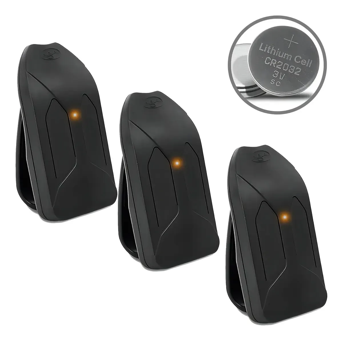 Kit 3 Controles Remotos Portão 433MHz PPA TOK POP Motoppar Preto