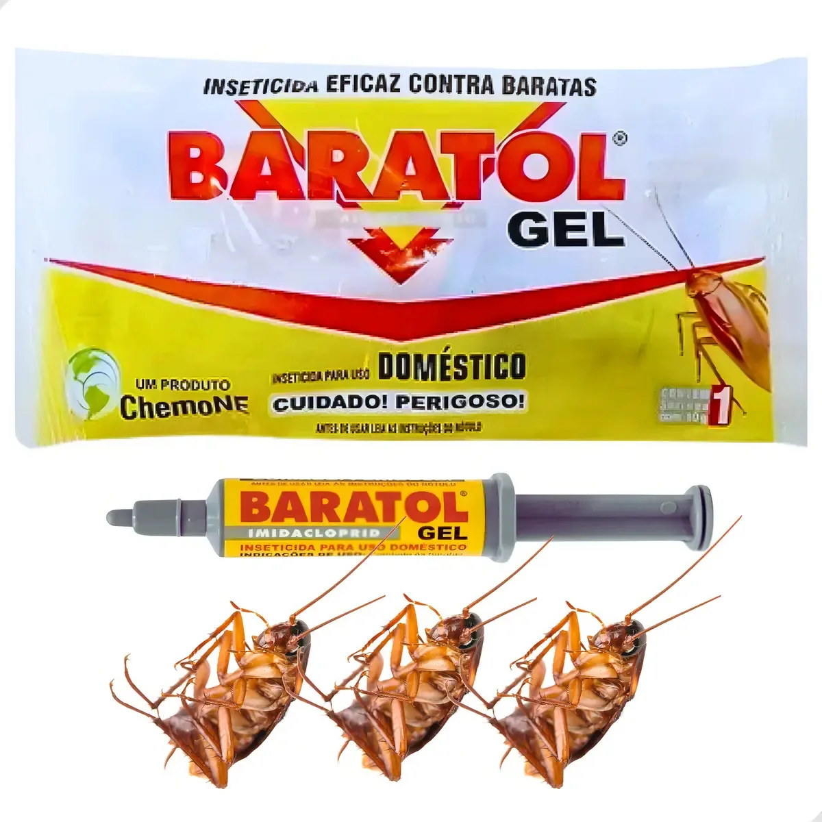 Veneno Potente Baratas Baratol Gel 10g + Seringa De Aplicar