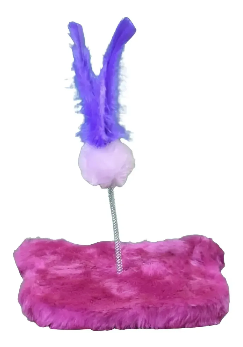 Brinquedo Para Gatos Com Mola Roxo