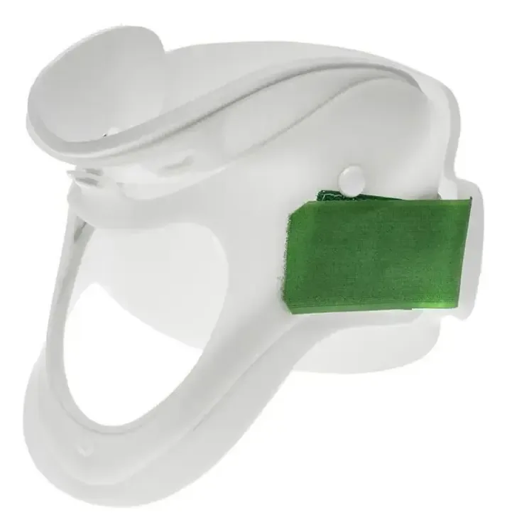 Colar Cervical Rígido G P/ Imobilizar Pescoço Branco E Verde