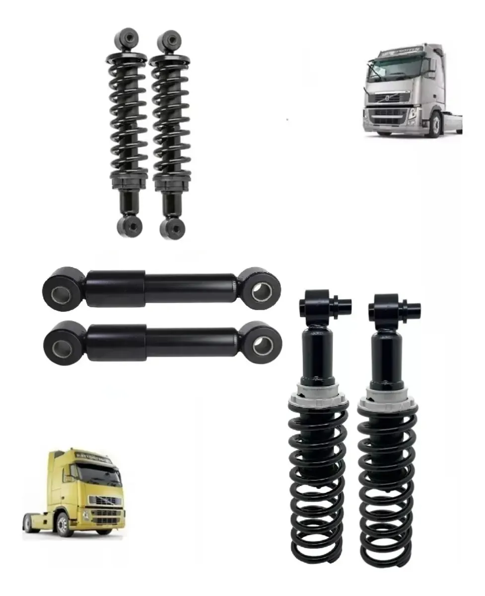 Kit Completo 6 Amortecedores Cabine Volvo Fh Ate 2014