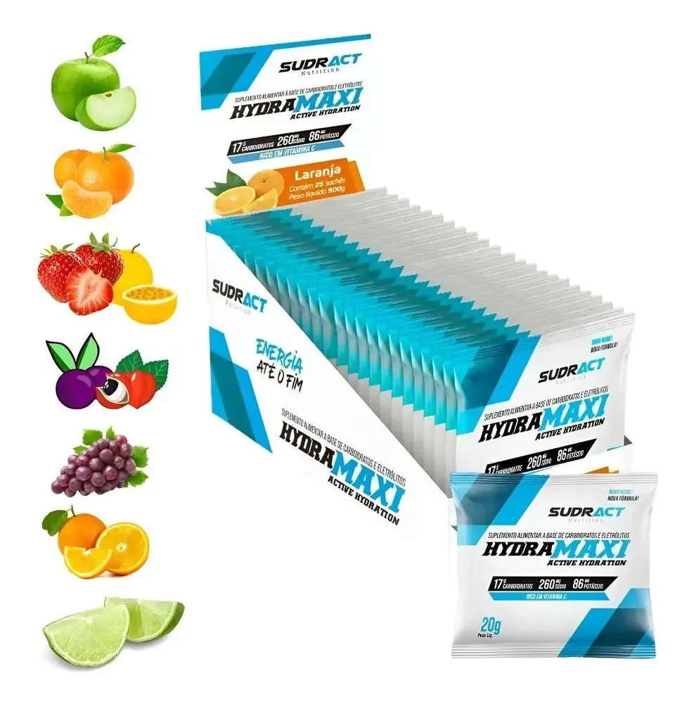 Repositor Isotônico Hydramaxi 25 Saches De20g Guaraná Com Aç