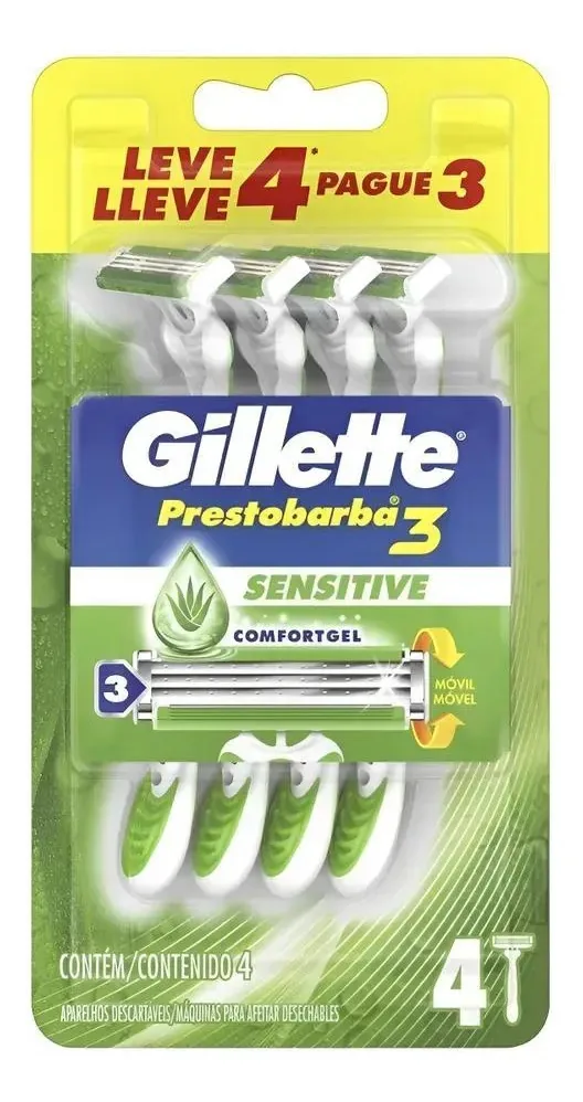 Gillette Prestobarba 3 Sensitive 3 - 4 - Unidade - 1