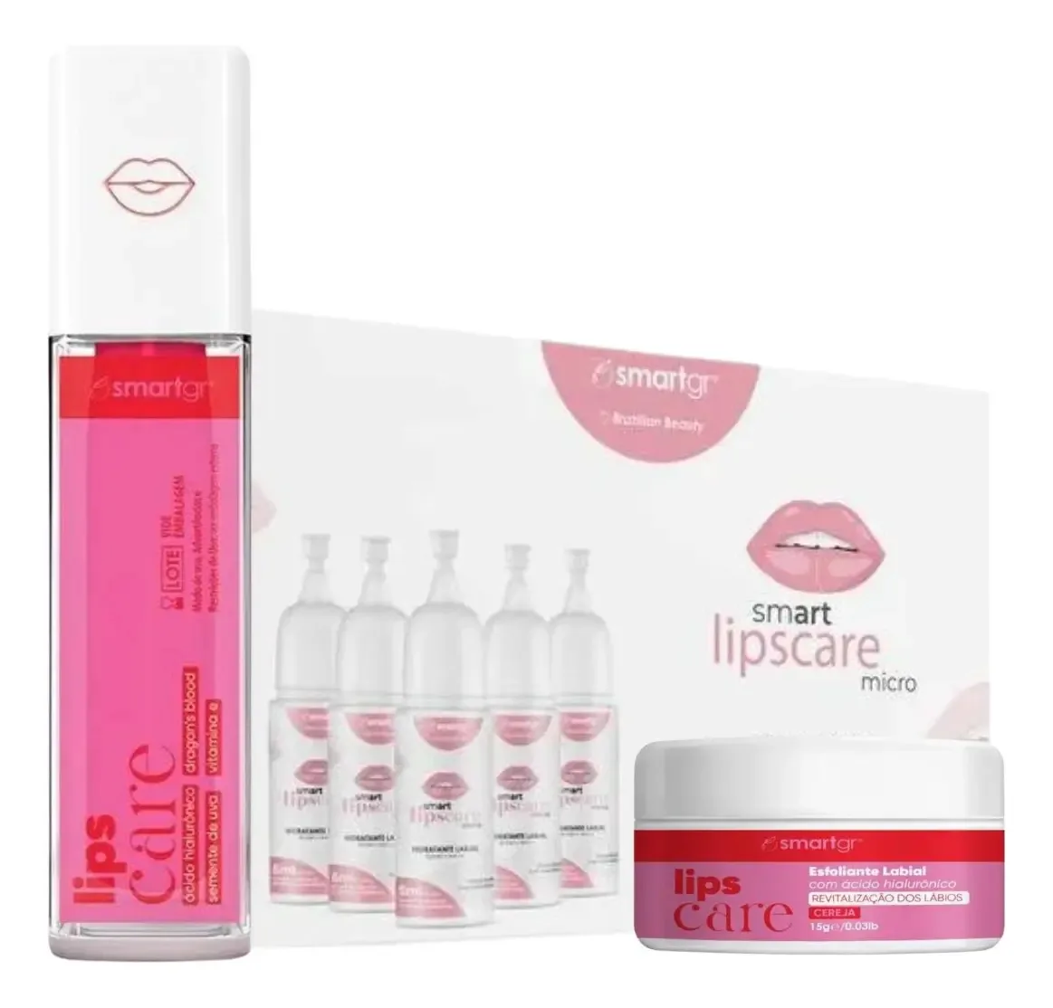 Kit Hidragloss Labios Micropigmentação Cereja Smart Gr