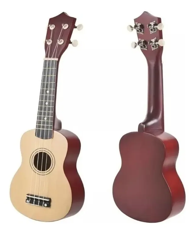 Ukulele Soprano Capa 3 Paletas + Afinador - Marrom