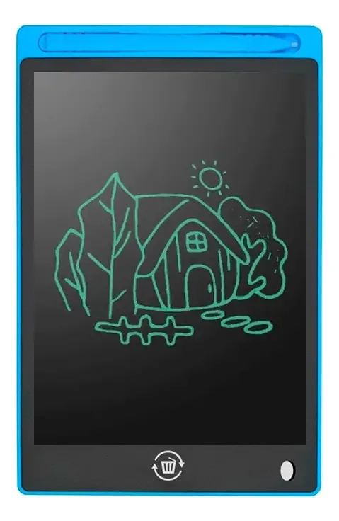 Lousa Mágica Digital Lcd Para Escrever E Desenhar Azul