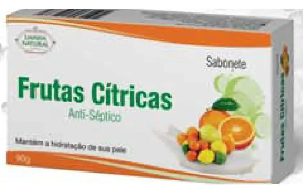 Kit 12 Sabonetes Em Barra Frutas Cítricas 90g