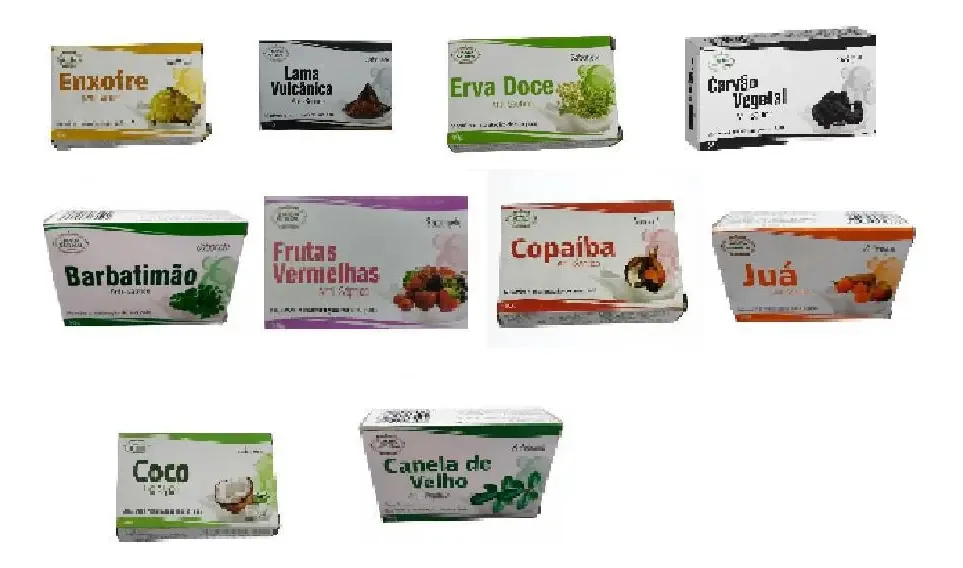 Kit 30 Sabonetes Em Barra Diversos 90g