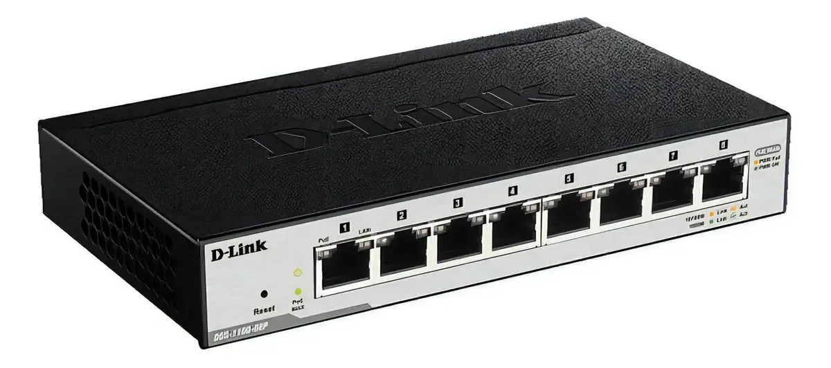 Switch Dhcp Vlan Gerenciado Gigabit Dlink 8p Poe