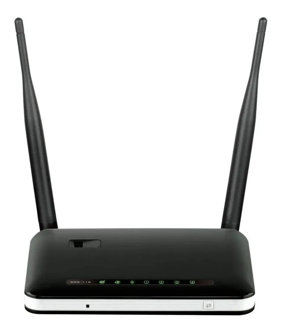 Roteador D-Link branco/preto