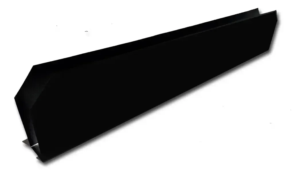 Protetor Galvanizado Para Porta E Rodapé Cor Preto 90 cm