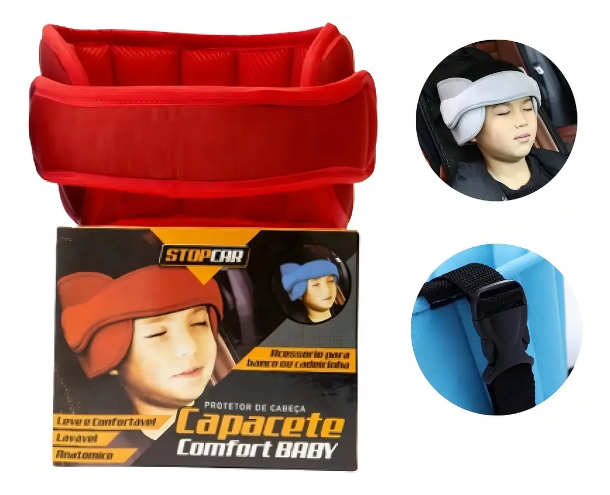 Arnês de Suporte Para Carro STOPCAR Vermelho Com Velcro Ajustável