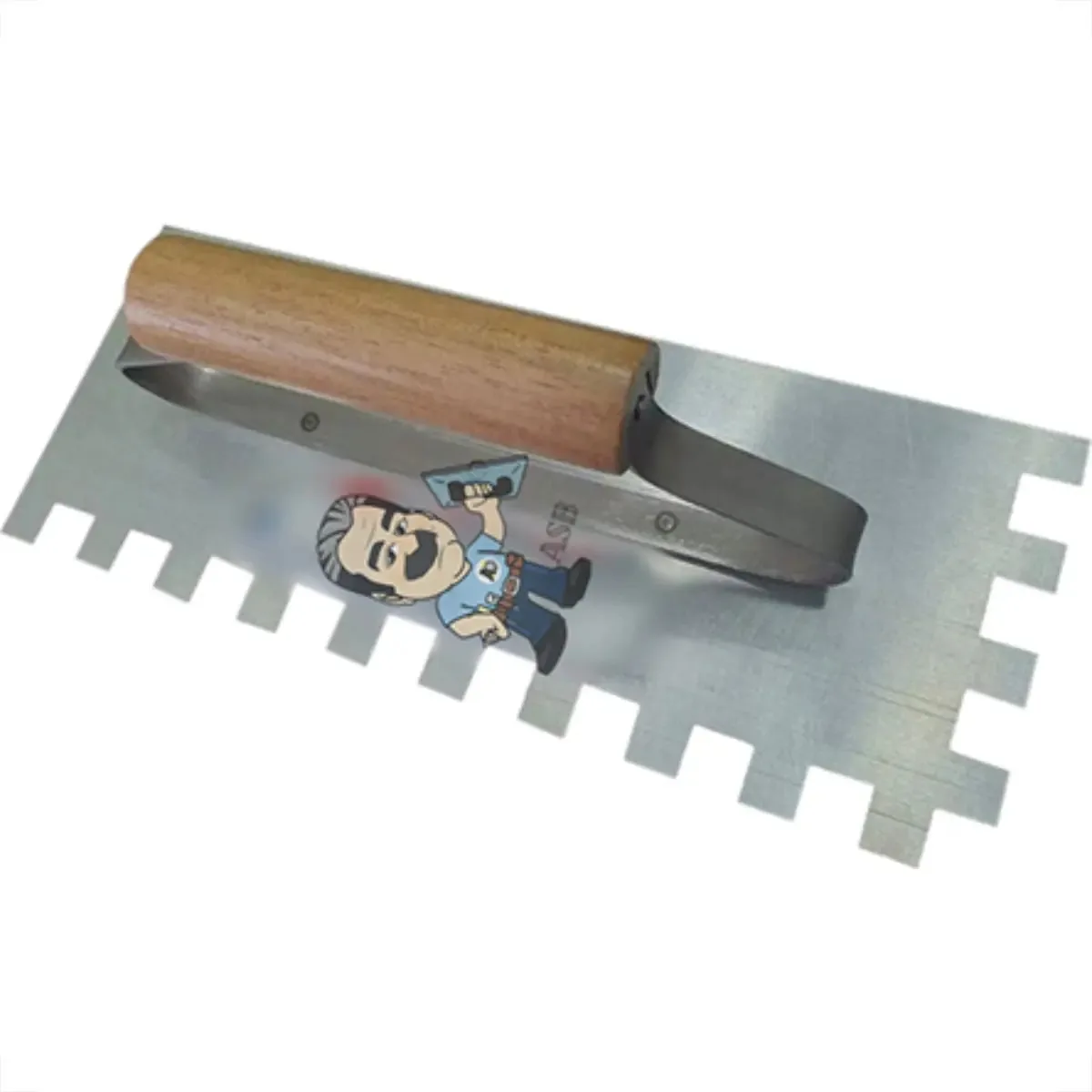 Desempenadeira de Aço Dentada Giraldi 12x30 cm Lâmina 15 mm Construcão