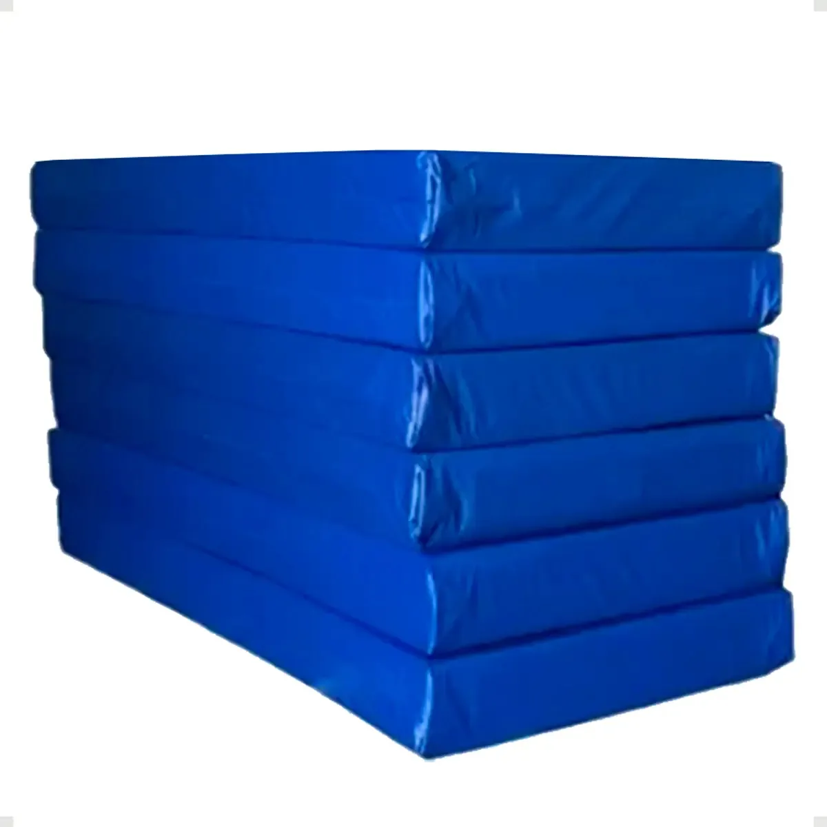 Kit 6 Colchões Maca Hospitalar Impermeável 88x1,88x16 - Azul
