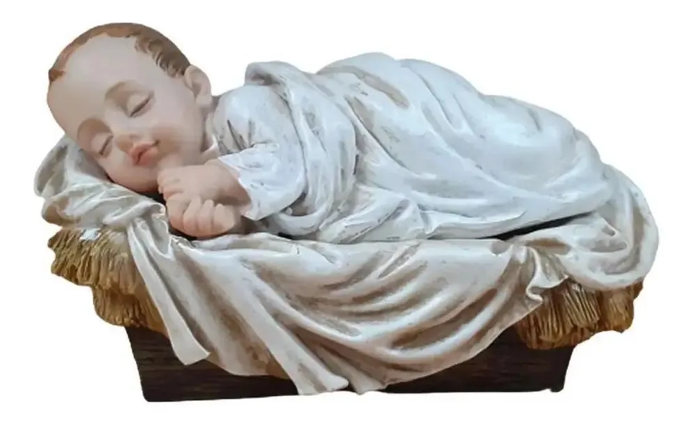 Menino Jesus 4,5cm Com Manjedoura