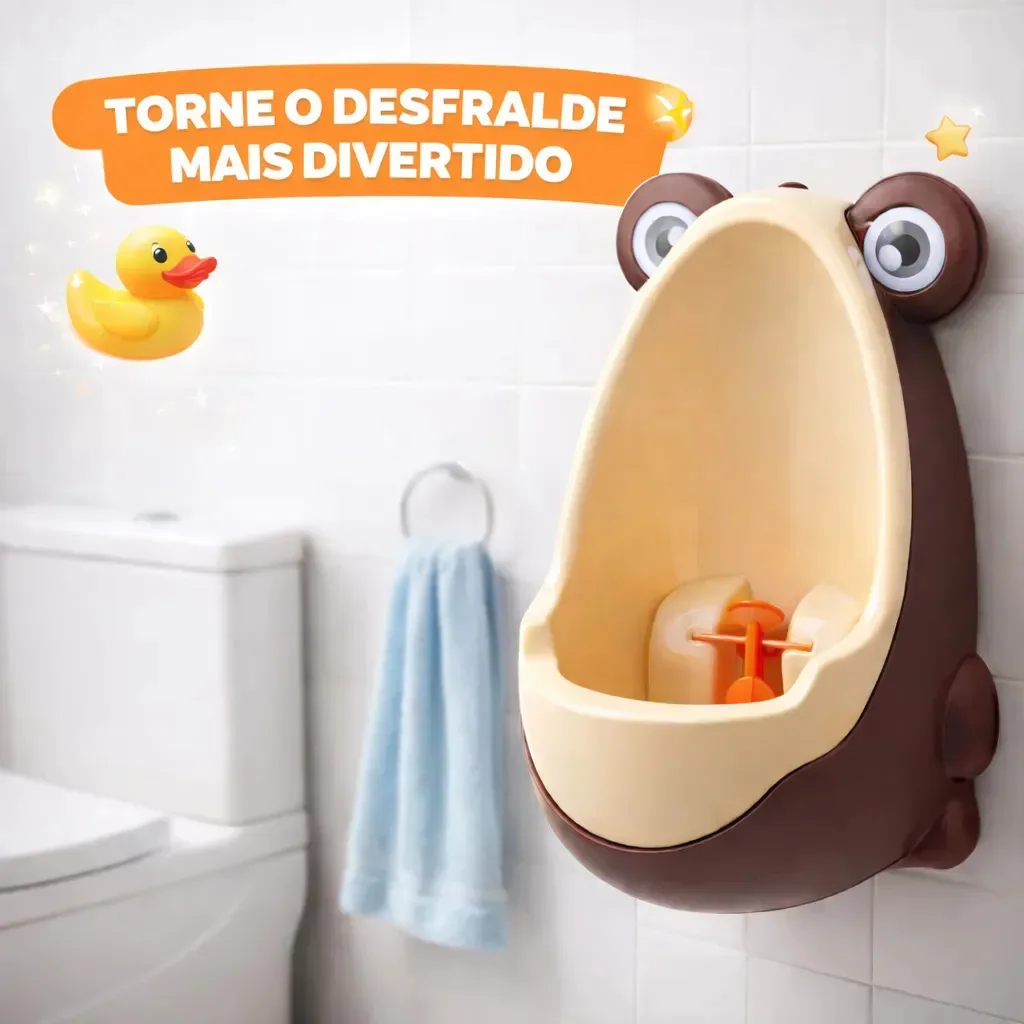Mictório Infantil Pinico Sapinho Portatil Desfraude Ajustavel