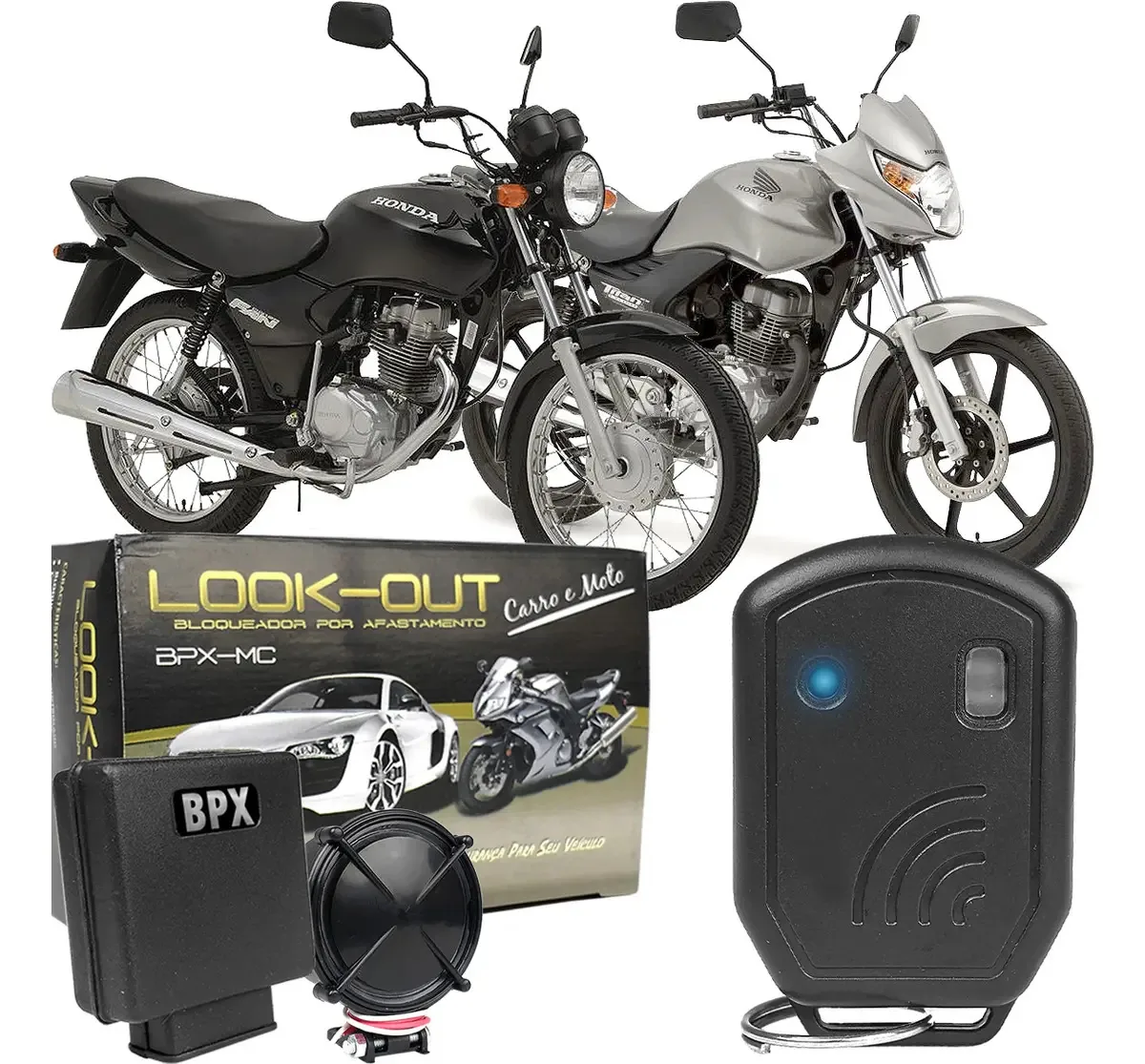 Alarme Bloqueador Para Moto Afastamento Honda Titan 150 125