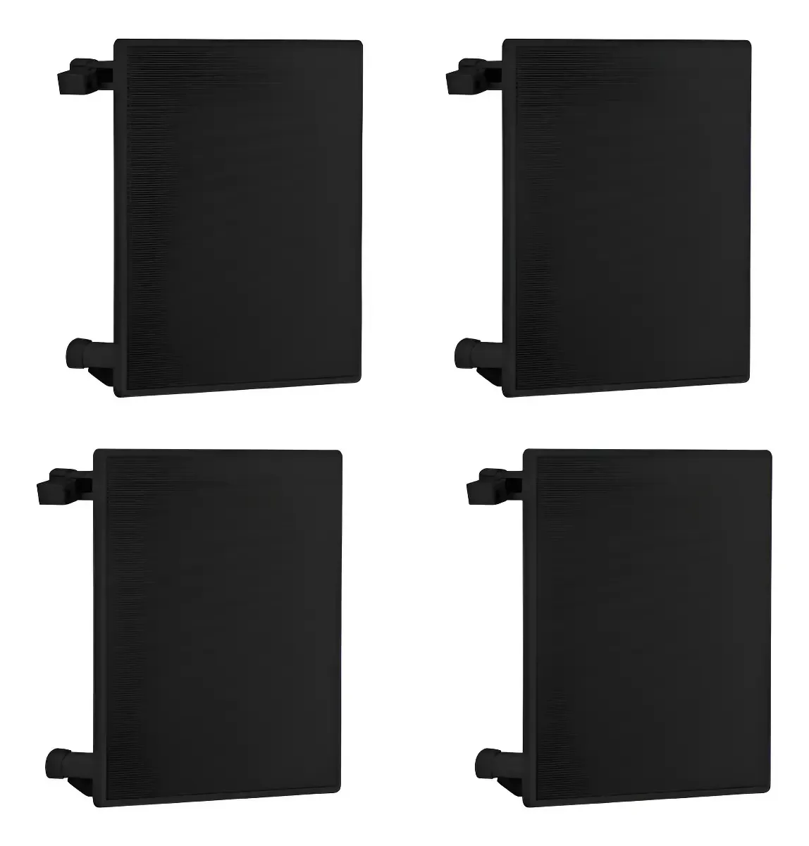 4 Caixas Para Som Ambiente Passiva Frahm Preta 50w Cada Preto