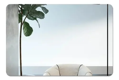 Espelho Decorativo Retângulo Acrílico Sala Quarto Banheiro