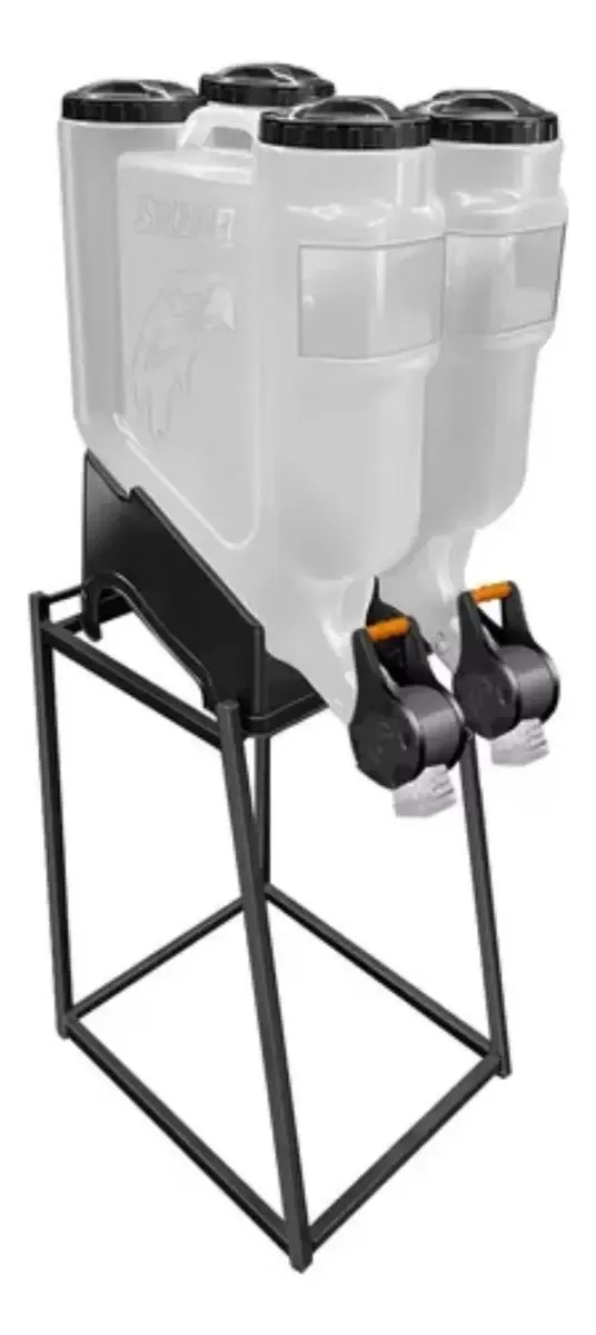 Dispenser Armazenamento De Cereais Silopet 2 Módulo 15kg 36l Cor Preto