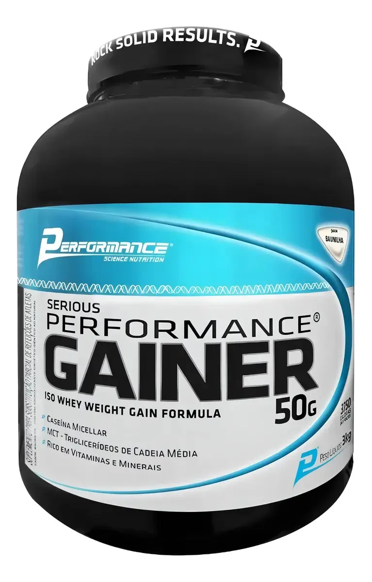Hipercalórico Serious Gainer - Performance 3kgs Sabor Baunilha