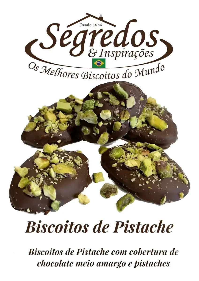 Biscoitos De Pistache Com Chocolate