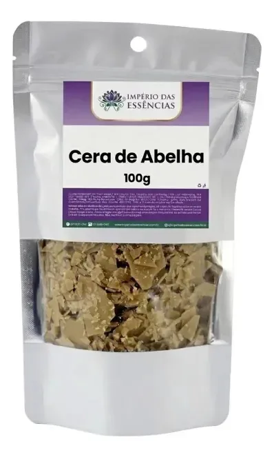 Cera De Abelha 100g Natural E Pura Para Cosméticos E Velas