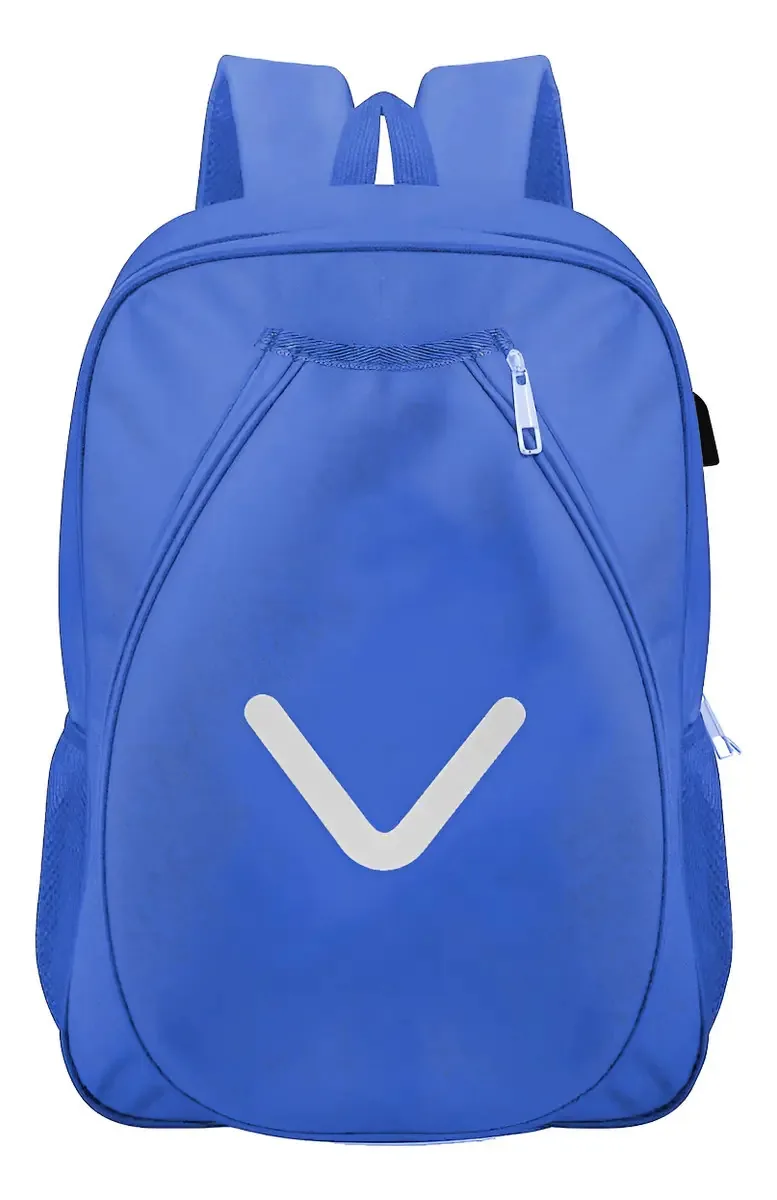 Bolsa Raqueteira Azul Beach Tennis Transversal Impermeável Antirroubo Com Compartimento Separado Ideal Para Tênis, Padel E Badminton
