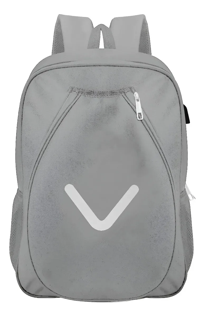 Bolsa Raqueteira Beach Tennis Transversal Impermeável Antirroubo Com Compartimento Separado Ideal Para Tênis, Padel E Badminton Cinza