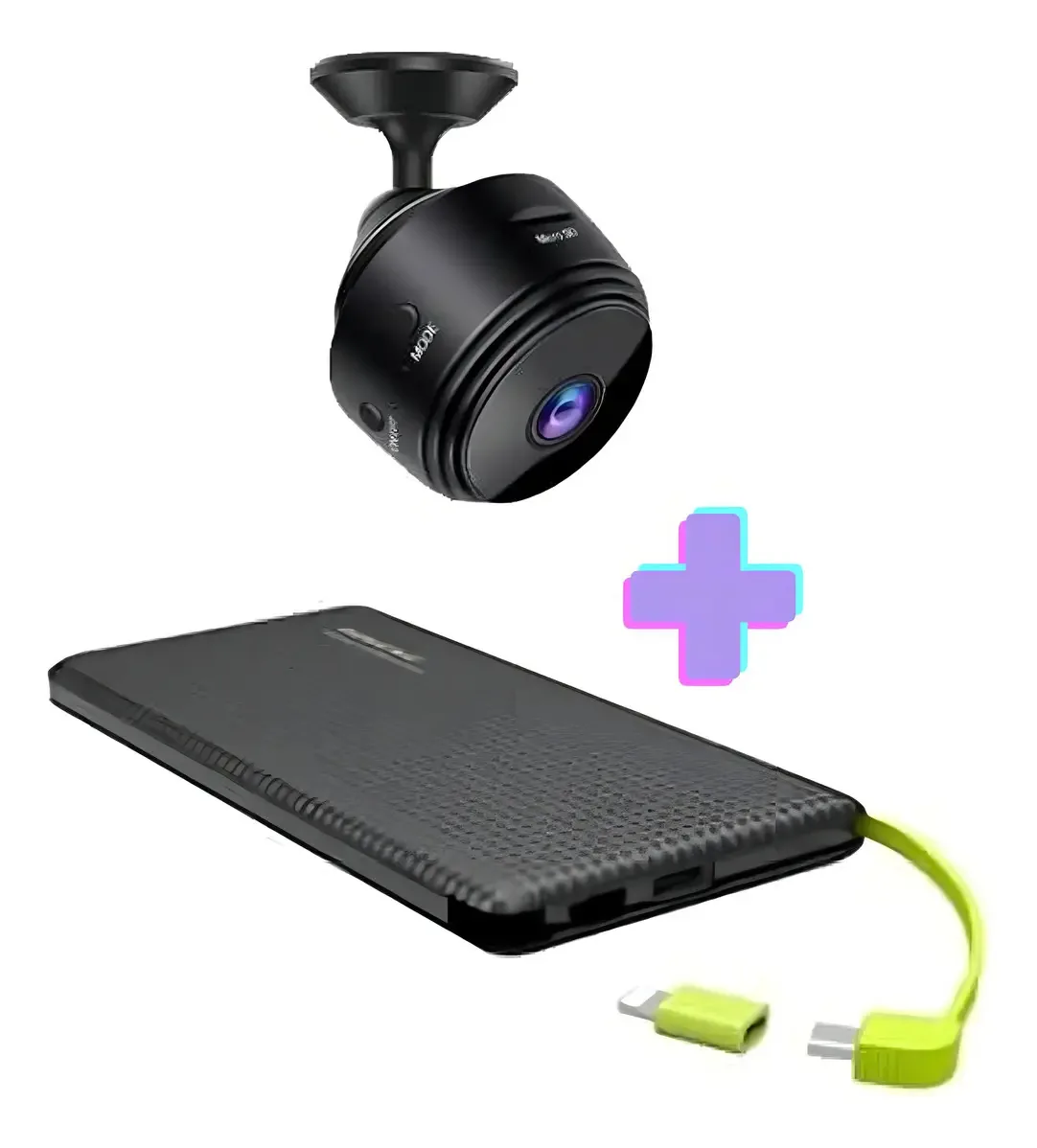 Power Bank 10000mah + Mini Câmera A9