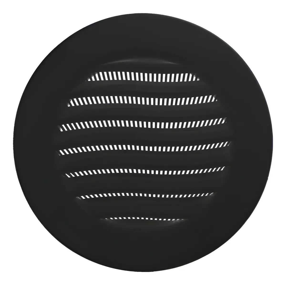 Grelha de Ventilação para Parede e Portas com Tela Integrada Preta – 150 mm