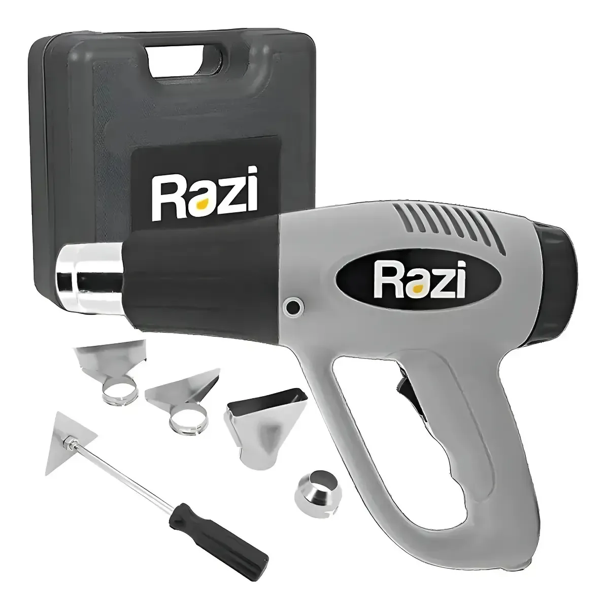 2x Soprador Térmico 300 À 550c Razi + Kit Acessórios