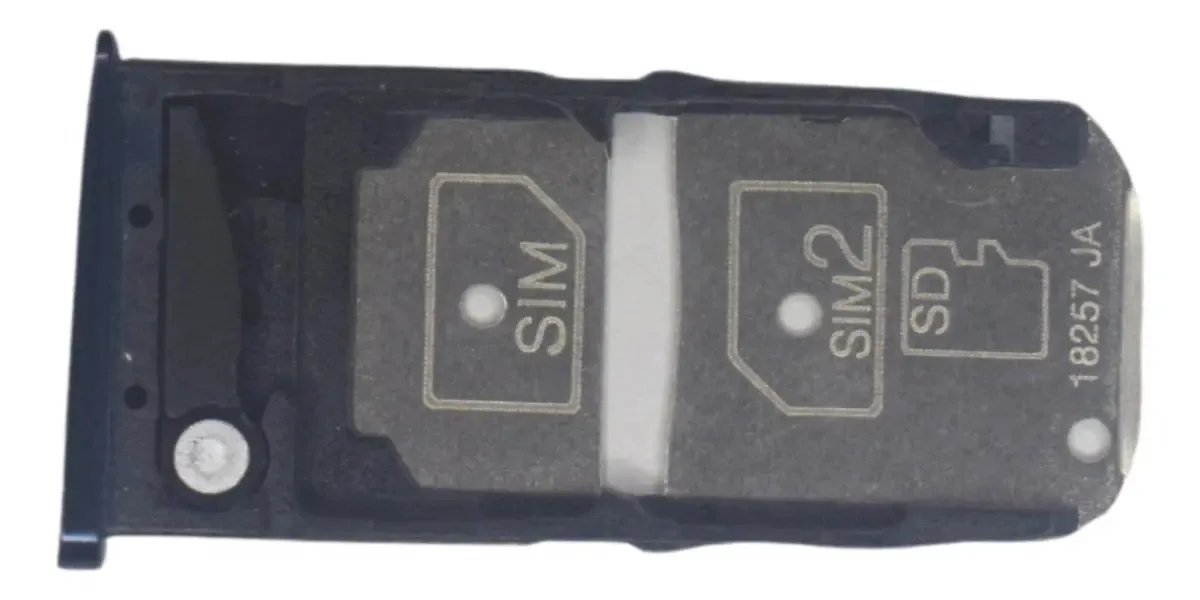 Gaveta Bandeja Sim Chip Slot Compatível Moto Z3 Play Cor Azul
