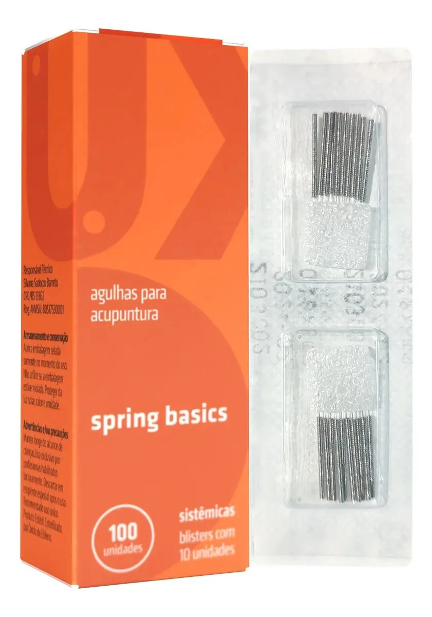 Agulha Acupuntura Facial Dux Spring Basics 0,18x8 - 1000 Un