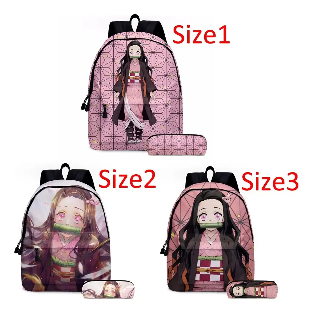 2 mochilas quimono para meninas Demon Slayer Nezuko