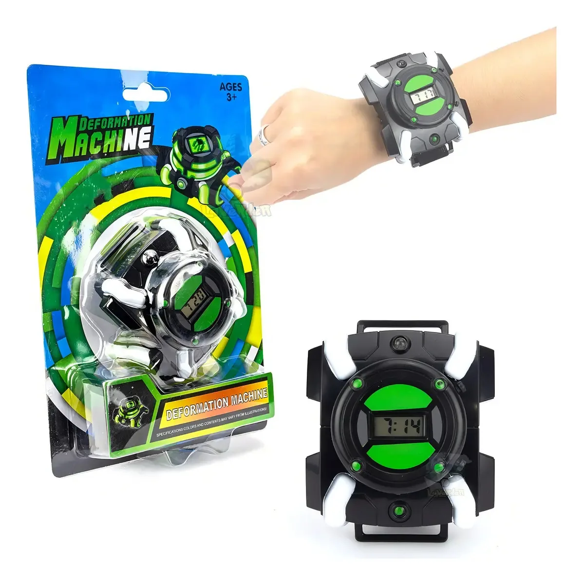 Relógio Lançador Luz Led Som Ben 10 Omnitrix