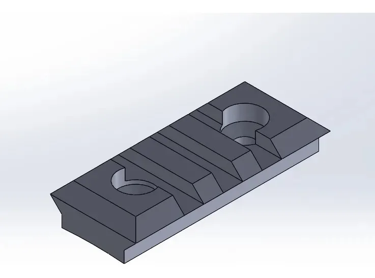 Trilho Para Bipé Picatinny, Com 2 Parafusos