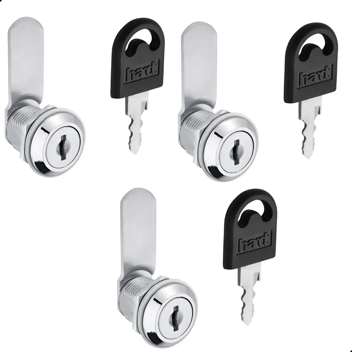 Fechaduras Para Moveis De Aço 19x20mm Portas E Gavetas Kit 3 Cromado