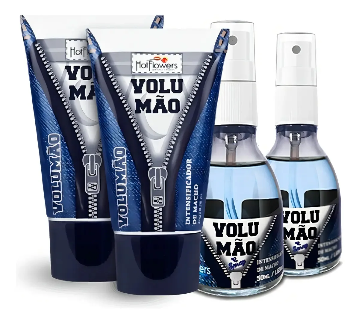 Kit Lubrificante Volumão Intensificador 25g Gel E 50ml Spray