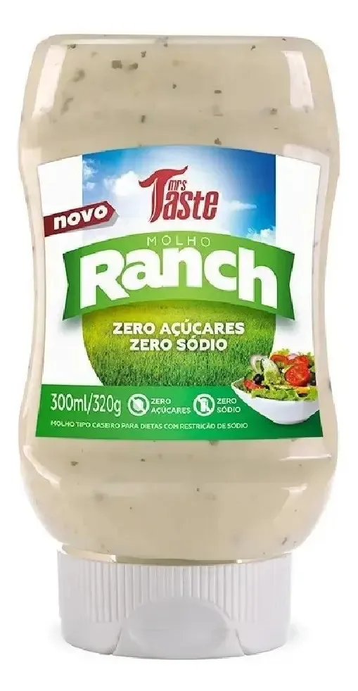 Molho Ranch Mrs Taste Zero Açúcar E Sódio 320g