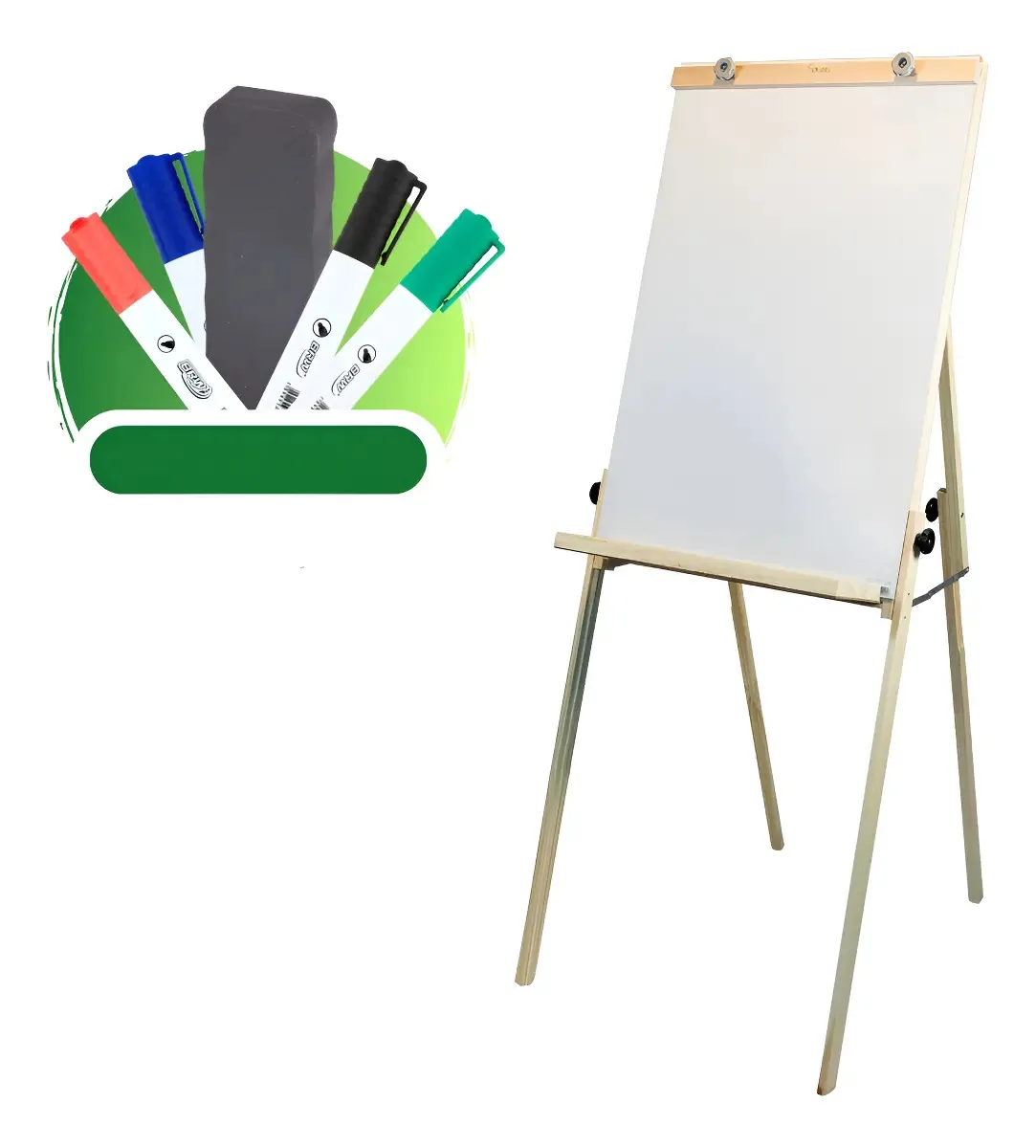 Cavalete Flip Chart Dobrável Souza Madeira 1.7m Reuniões Aulas