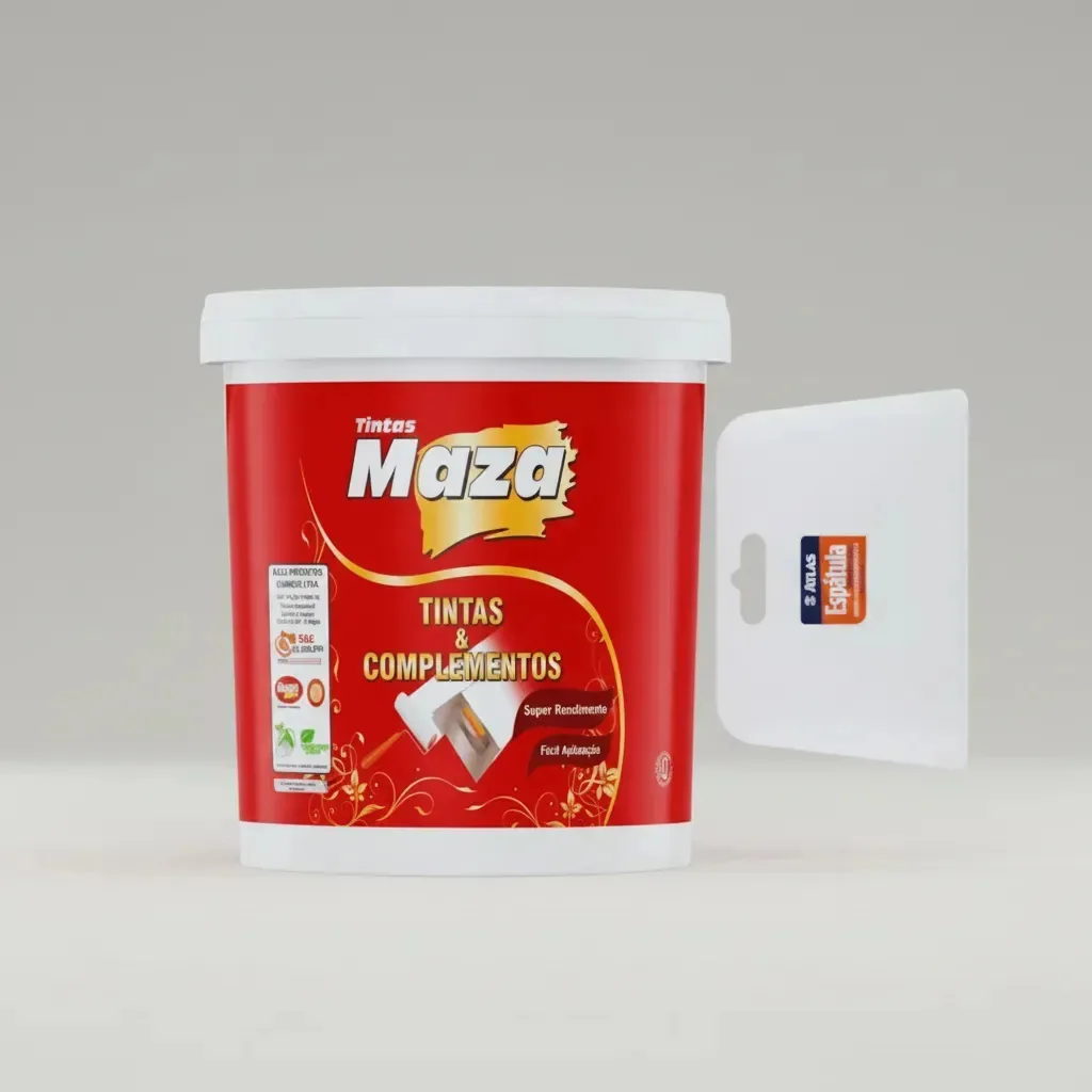 Massa Corrida PVA 1,6kg Maza Parede Interna + Espátula