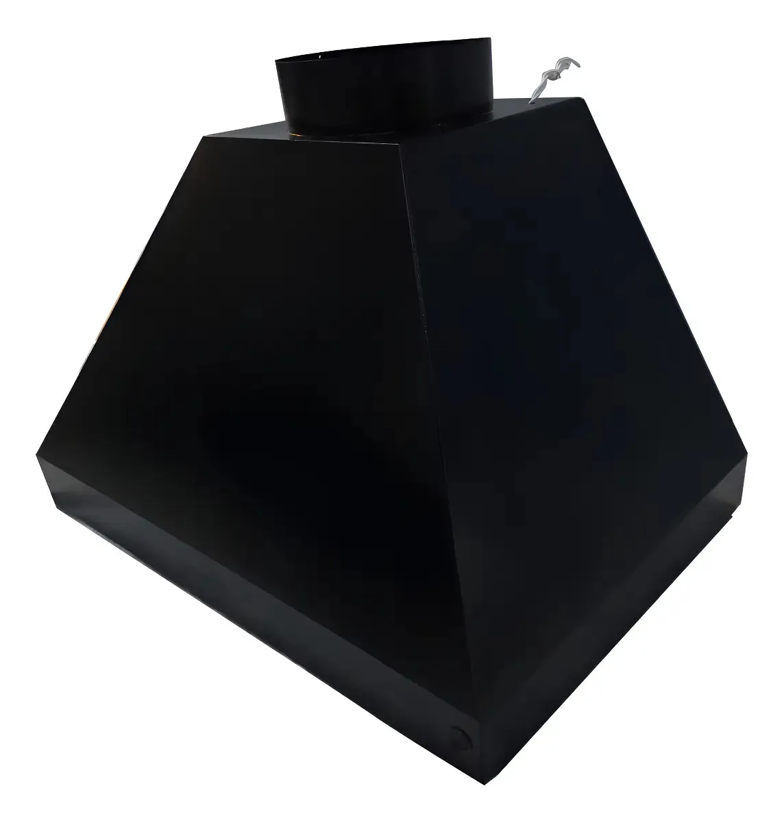 Coifa Churrasqueira Pintura Eletrostatica Preto 76x53x52