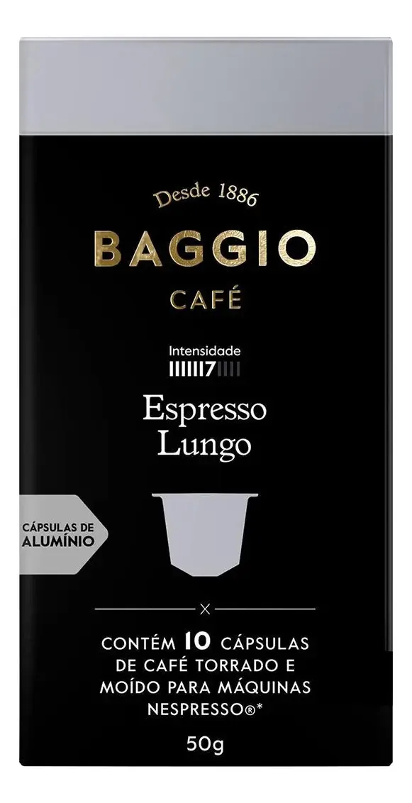 Capsulas Alumínio Cafe Expresso Baggio Cafeteira Nespresso