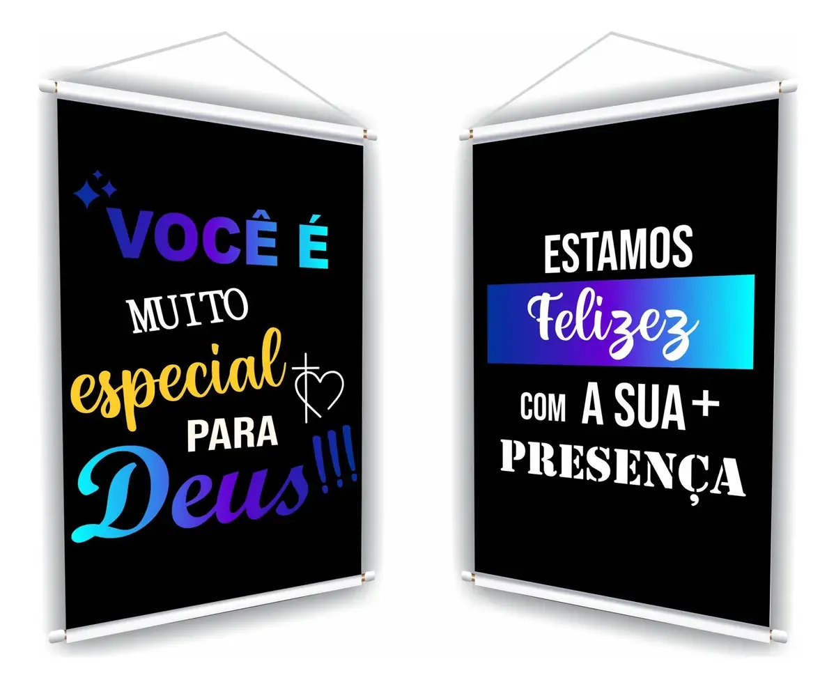 Kit 2 Banner Faixa Placa Você É Muito Especial Culto